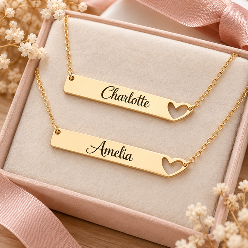 Personalized Best Friend Necklace Set
