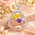 Personalized Mom Birthstone Necklace