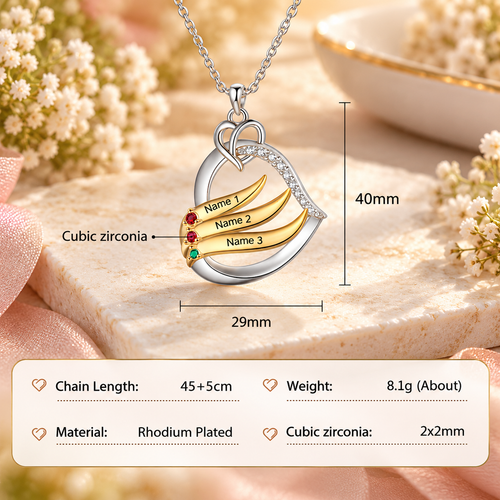 Personalized Family Birthstone Necklace