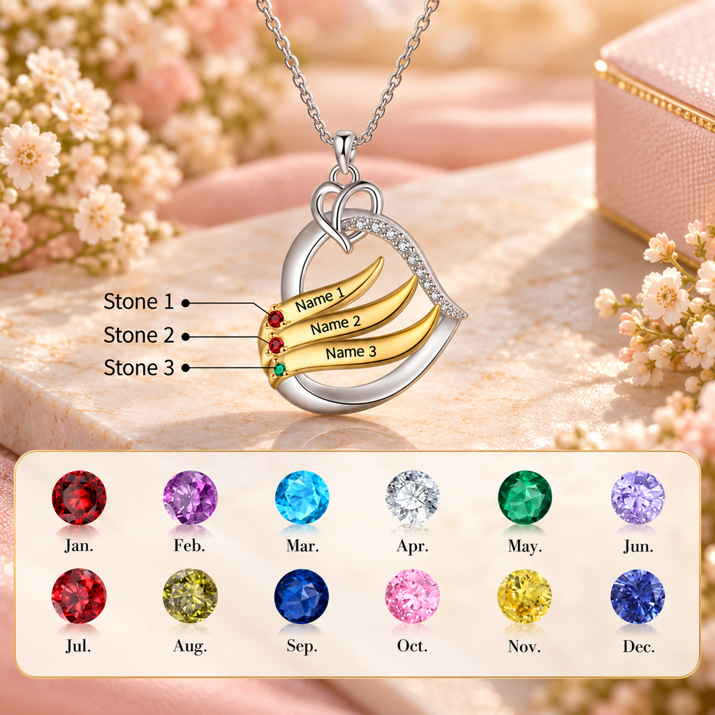 Personalized Family Birthstone Necklace